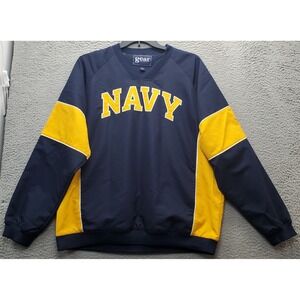 Gear For Sports US Navy Military Jacket Mens Large Navy Raglan Sleeve Pullover